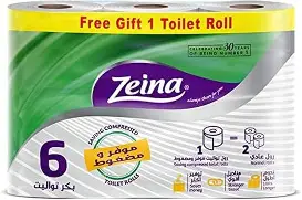مناديل زينة 6 بكرة تواليت مضغوط