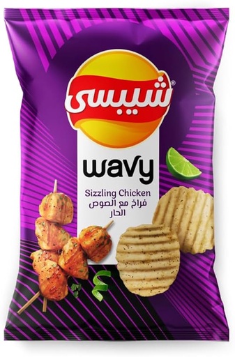 شيبسى ويفي فراخ مع صوص الفرخ الحار